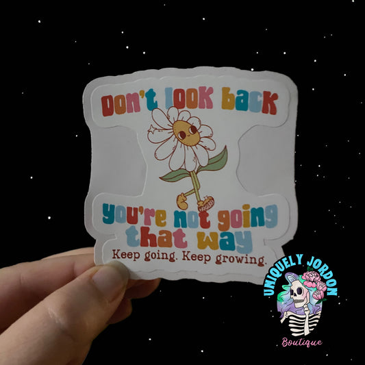 Don’t Look Back Sticker