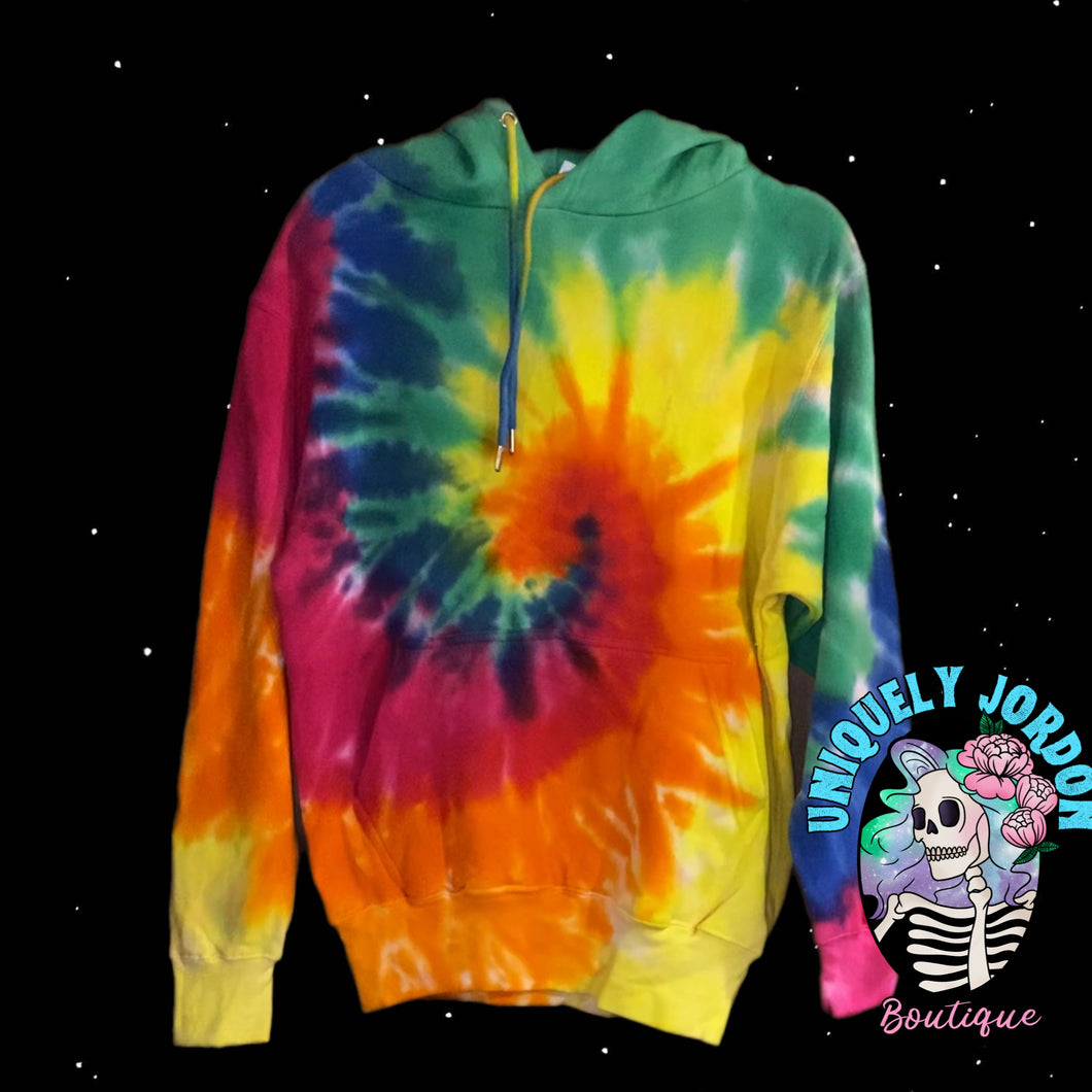 Colorful Dyed Hoodie- Small