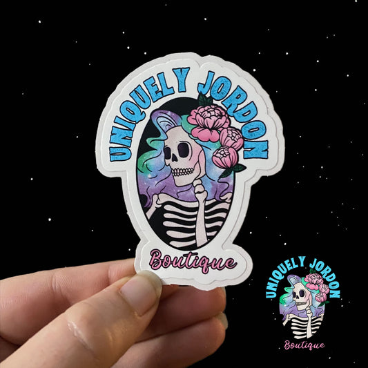 Uniquely Jordon Boutique Logo Sticker