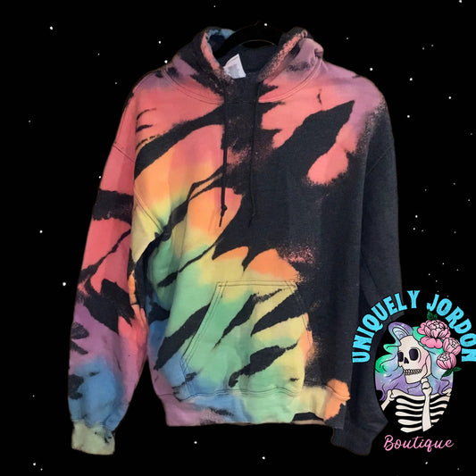 Reverse Color Burst Hoodie- Small