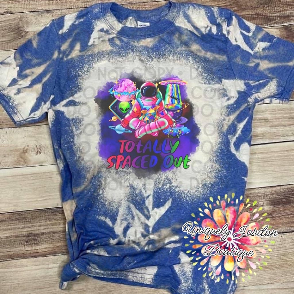 Adult totally spaced out sublimation tee