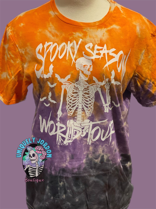 RTS size large Spooky Season dyed tee